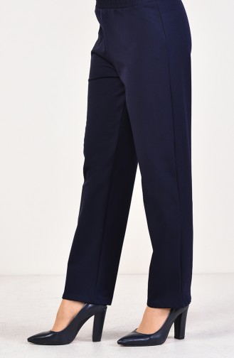 Pantalon Taille élastique 2083-03 Bleu Marine Foncé 2083-03