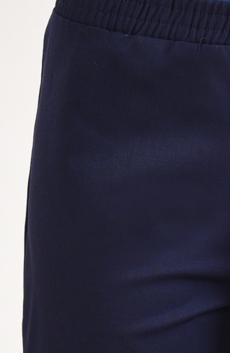 Pantalon Taille élastique 2083-03 Bleu Marine Foncé 2083-03