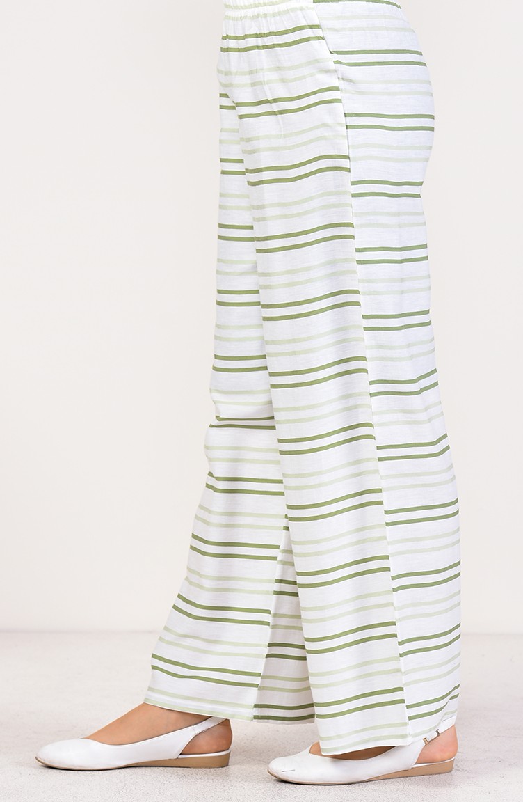 striped summer pants