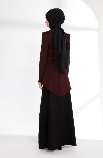 Robe Hijab Bordeaux 7244-05