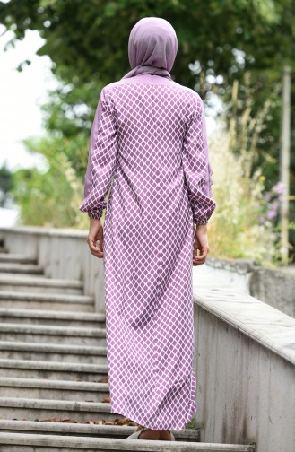 Minahill Printed Dress 10134-03 Lilac 10134-03