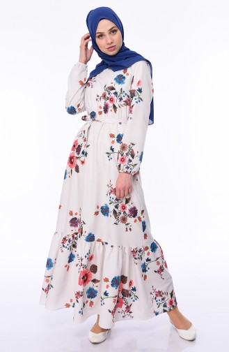 Robe Hijab Ecru 5007-02