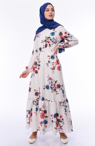 Robe Hijab Ecru 5007-02