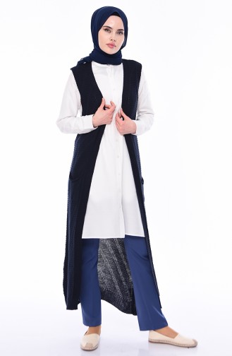 Navy Blue Tricot 8115-12