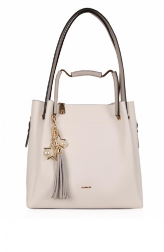 Matmazel Brenda Hand & Shoulder Bag 191Or933T White 191OR933T-Beyaz-05