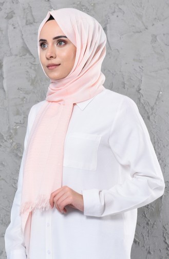 Simli Cotton Şal 4348-05 Somon