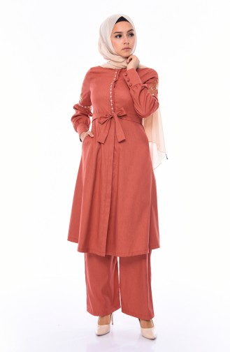 Embroidered Tunic Trousers Double Suit 9030A-03 Onion Shell 9030A-03