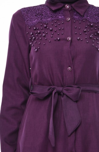 Pearls Tunic Pants Double Suit 9036A-01 Purple 9036A-01