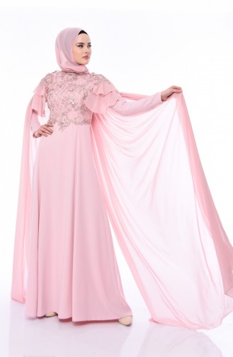 Lace Evening Dress 5124-01 Powder 5124-01