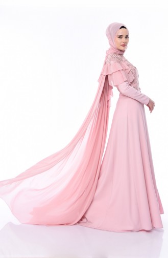 Lace Evening Dress 5124-01 Powder 5124-01