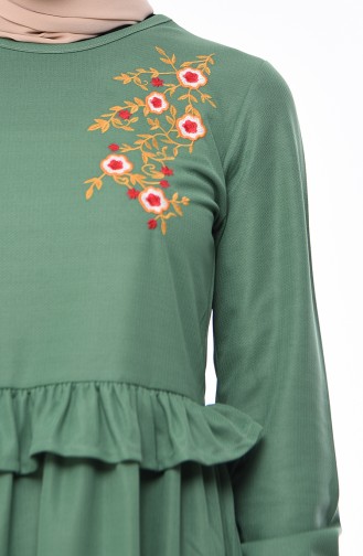 Embroidered Dress 4069-01 Green 4069-01