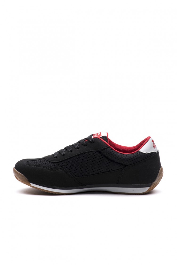 Slazenger Matic Gunluk Giyim Kadin Ayakkabi Siyah Kirmizi Sefamerve