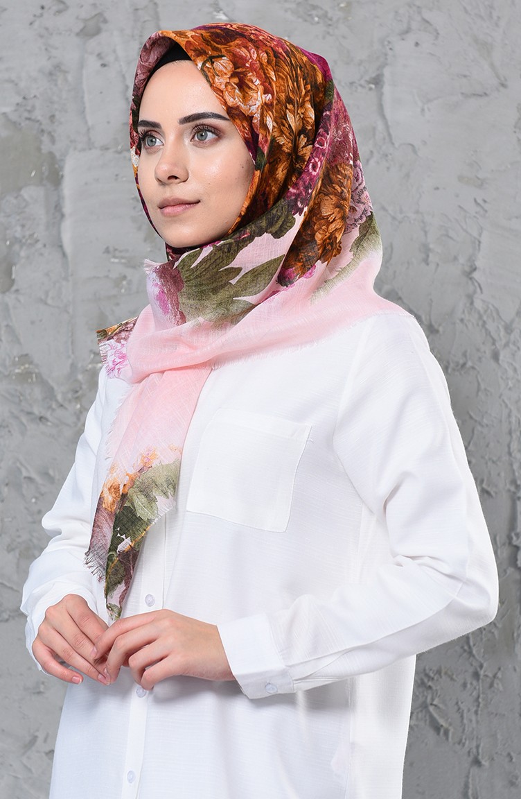 Echarpe Rose poudre 2250-14