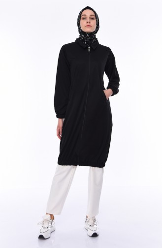 Fermuarlı Yazlık Kap 0684-05 Siyah