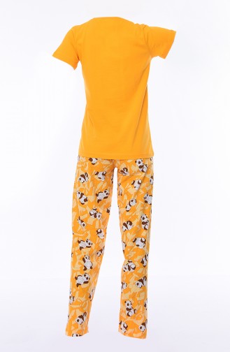 Kurzarm Pyjama-Set 810157-01 Senf 810157-01