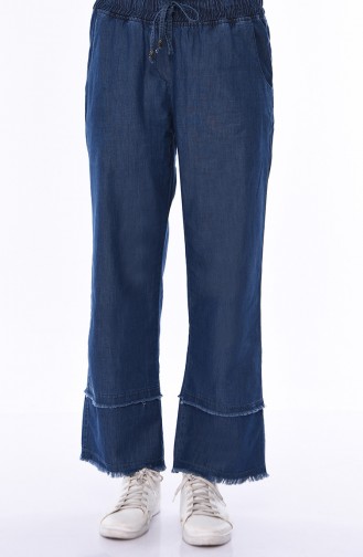 Pocket Jeans Pants 8068-01 Navy Blue 8068-01