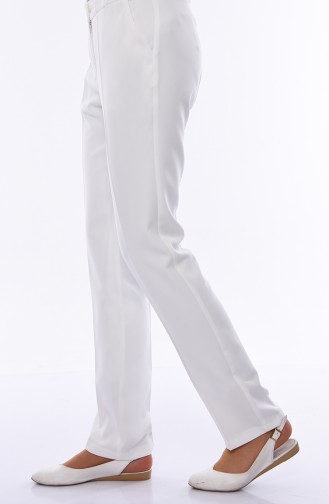 Pantalon avec Poches 1951-06 Blanc 1951-06