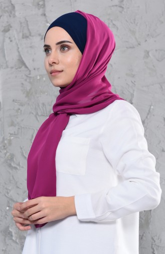 Bonnet Chiffon Shawl BS0002-1-1 Navy Blue Fuchsia 0002-1-1