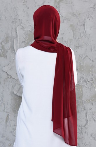 Bonnet Chiffon Shawl BS0002-1-7 Navy Blue Claret Red 0002-1-7