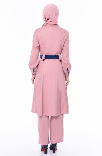 Belted Cape Pants Binary Suit 9035A-02 Powder 9035A-02