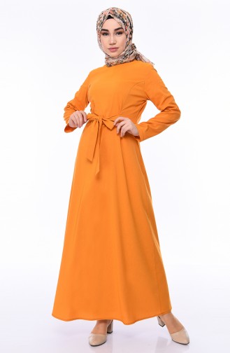 Robe Hijab Moutarde 1197-05