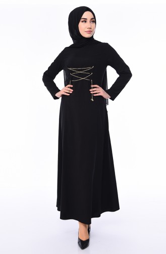 Robe Hijab Noir 1198-01