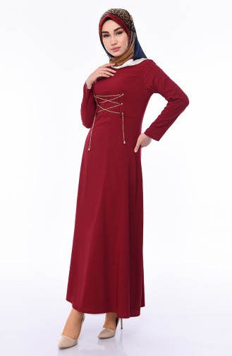 Robe Hijab Bordeaux 1198-03