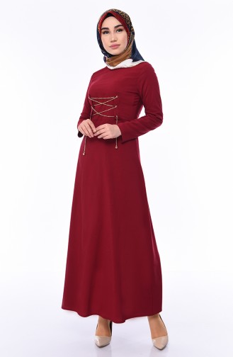 Robe Hijab Bordeaux 1198-03