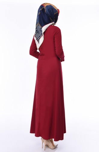 Robe Hijab Bordeaux 1198-03