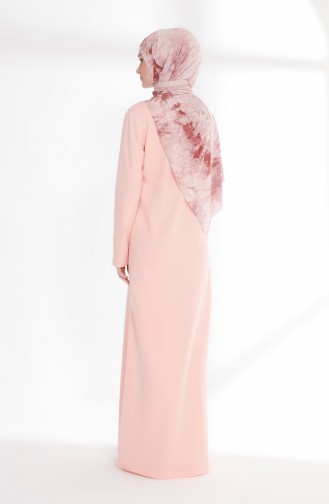 Powder Hijab Dress 5021-13