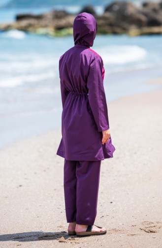 Hijab Swimsuit  25259 Purple Cherry 25259