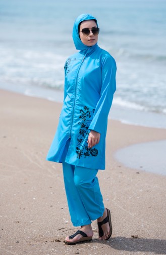 Turquoise Modest Swimwear 25268