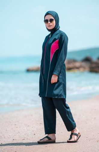 Dunkelblau Hijab Badeanzug 25273