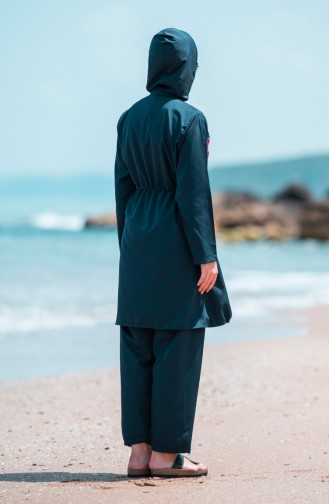 Navy Blue Swimsuit Hijab 25273