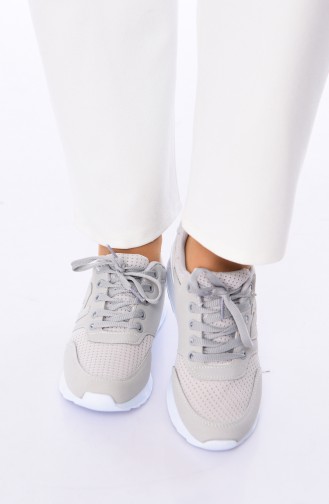 Gray Sport Shoes 0776