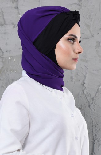 Purple Ready to Wear Turban 0055-20-6