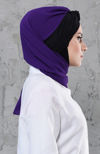 Purple Ready to Wear Turban 0055-20-6