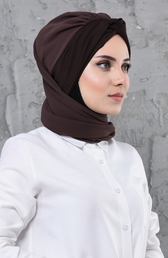 Turban Pret-a-Porter Couleur Brun 0055-6-5