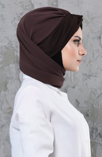 Turban Pret-a-Porter Couleur Brun 0055-6-5