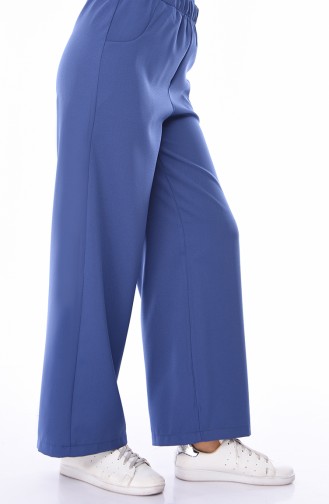 Pocket Straight Leg Pants  1013-09 Indigo 1013-09