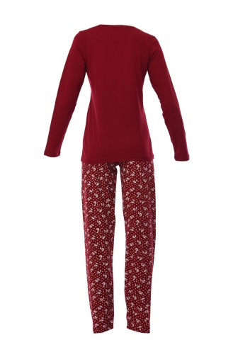 Women´s Long Sleeve Pajama 803040-02 Bordeaux 803040-02