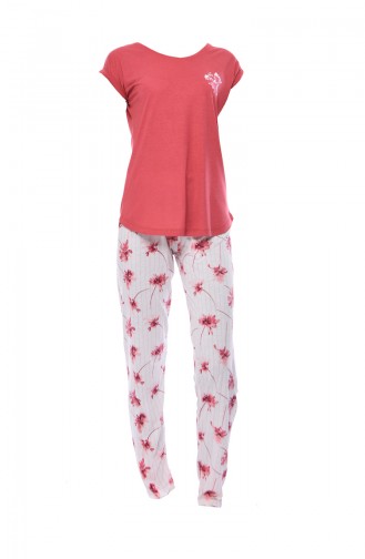 Women´s Short Sleeve Pajama 810016-02 dry Rose 810016-02