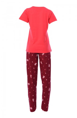 Women´s Short Sleeve Pajamas 810171-01 Fuchsia 810171-01