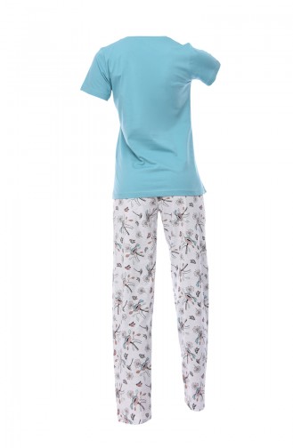 Women´s Short Sleeve Pajamas 812111-01 Mint Green 812111-01