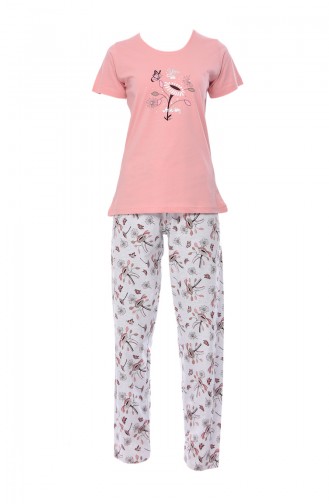 Women´s Short Sleeve Pajamas 812111-02 Powder 812111-02