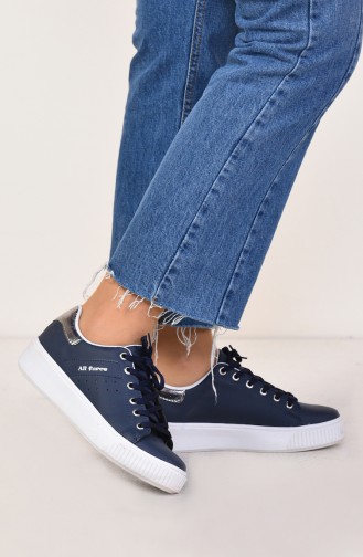 Navy Blue Sport Shoes 0778-10