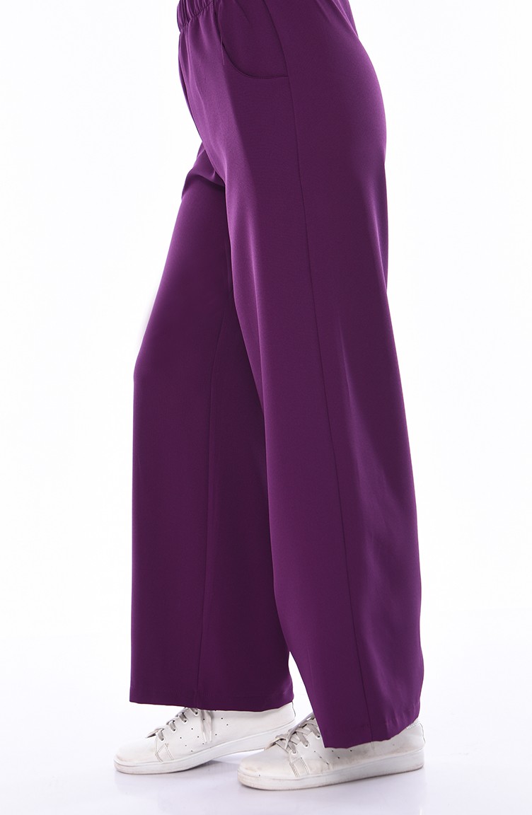 plus size purple pants