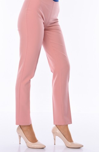 Side Zippered Lycra Pants 9010-08 Powder 9010-08