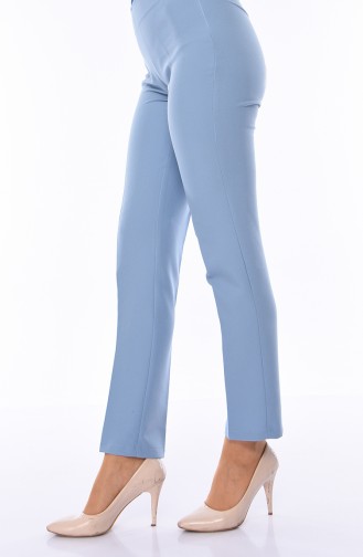 Side Zippered Lycra Pants  9010-12 Baby Blue 9010-12