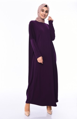 Purple Hijab Dress 8813-05